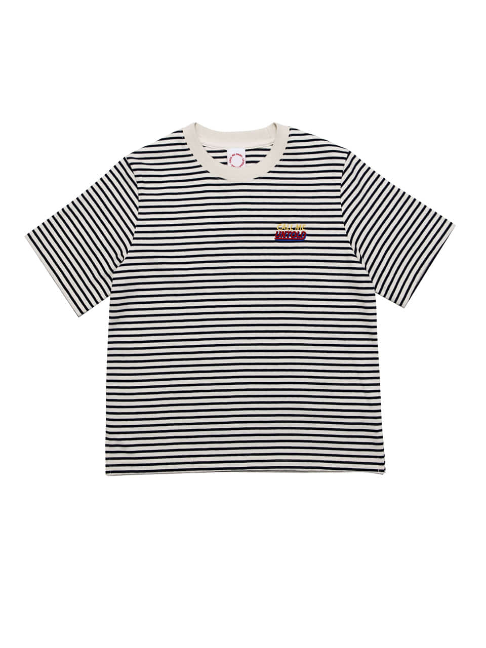 [with Call Me Baby] STRIPE T-SHIRT - NAVY