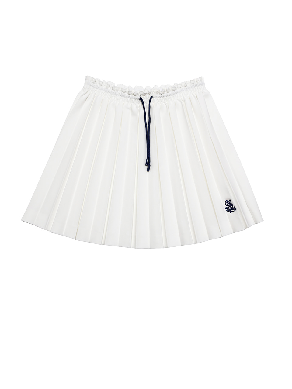 [with Call Me Baby] PLEATS SKIRT - WHITE